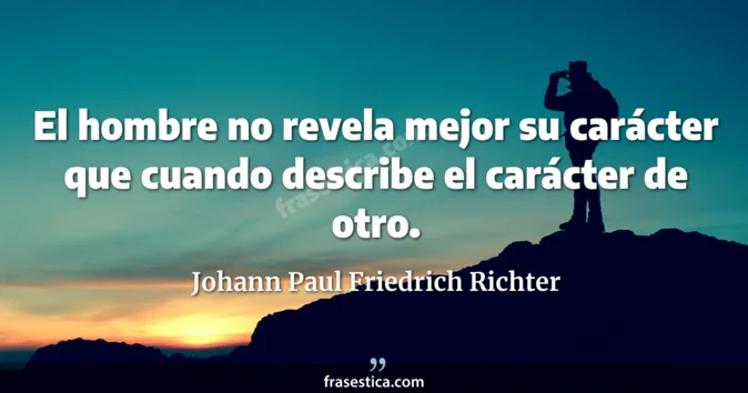 Cita de Johann Paul Friedrich Richter