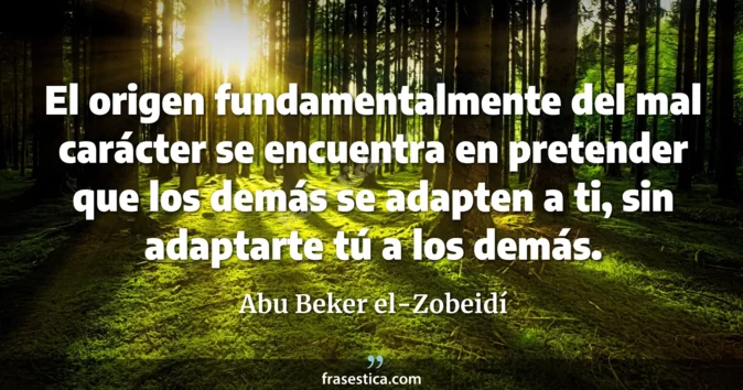 Cita de Abu Beker el-Zobeidí