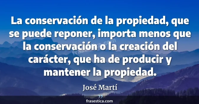 Cita de José Martí