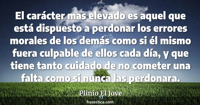 Cita de Plinio El Jove