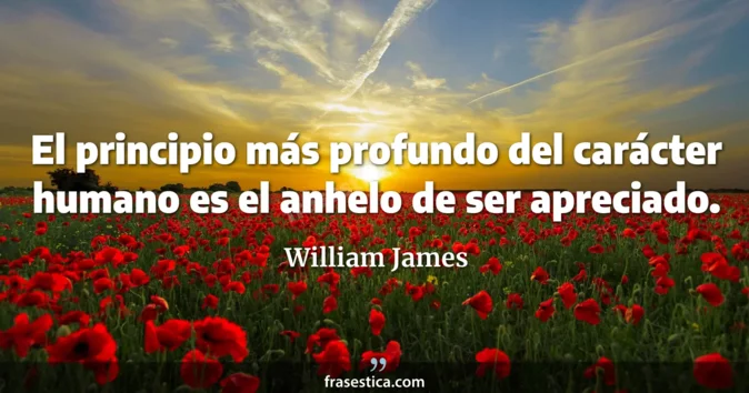 Cita de William James