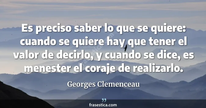 Cita de Georges Clemenceau