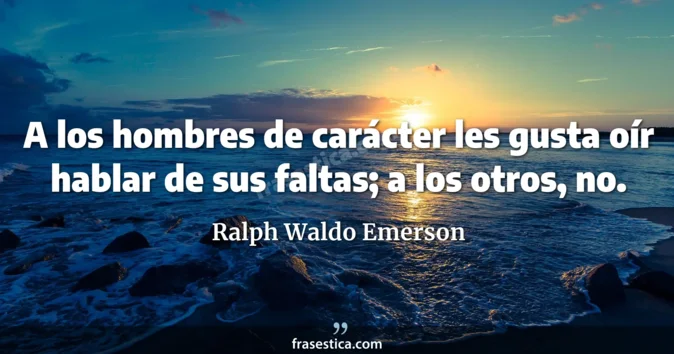 Cita de Ralph Waldo Emerson