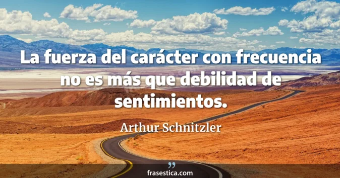 Cita de Arthur Schnitzler