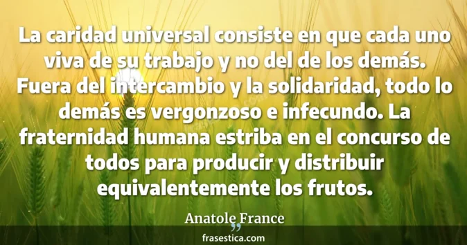 Cita de Anatole France