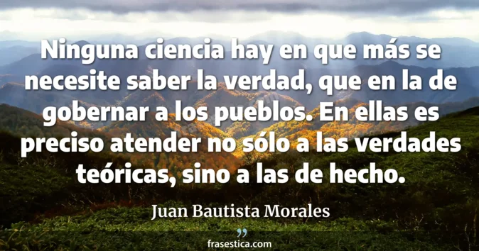 Cita de Juan Bautista Morales