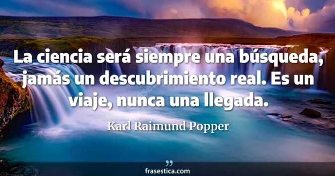Cita de Karl Raimund Popper