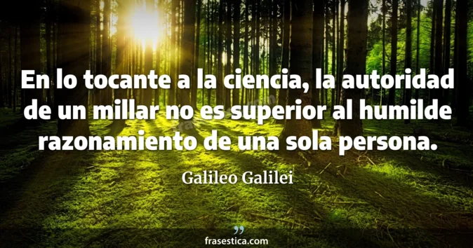 Cita de Galileo Galilei