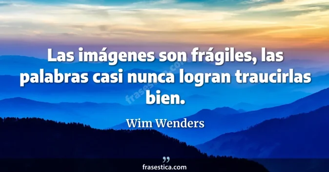 Cita de Wim Wenders