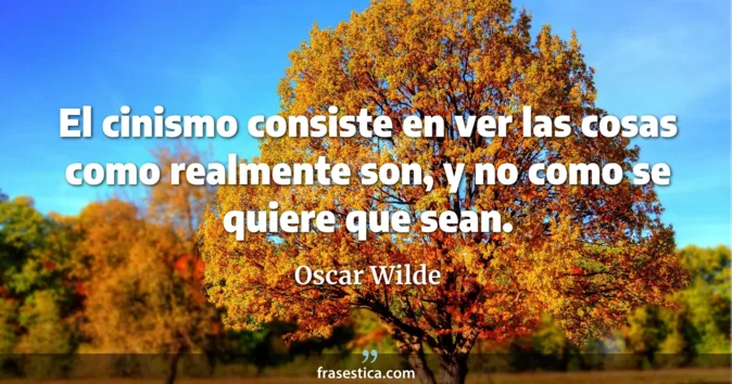 Cita de Oscar Wilde