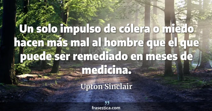 Cita de Upton Sinclair