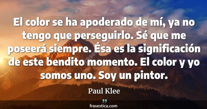 Cita de Paul Klee