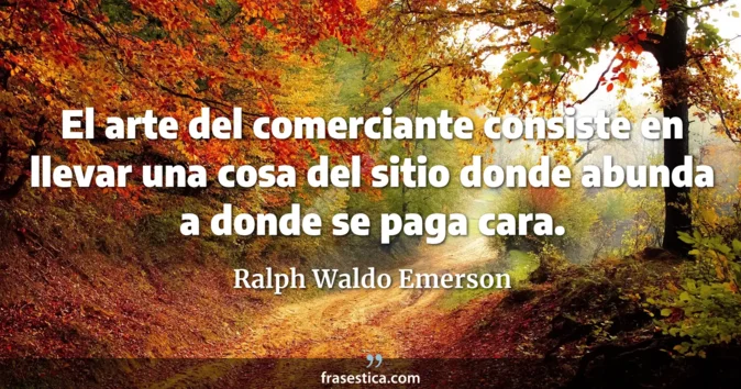 Cita de Ralph Waldo Emerson