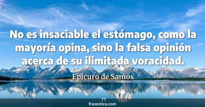 Cita de Epicuro de Samos
