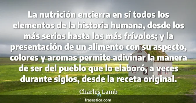 Cita de Charles Lamb