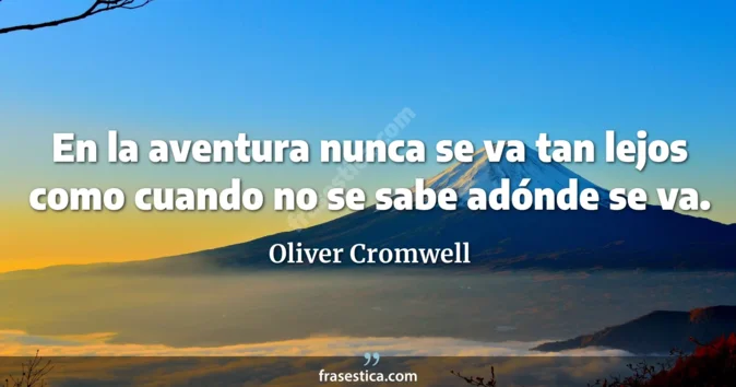 Cita de Oliver Cromwell