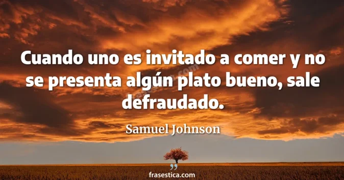 Cita de Samuel Johnson