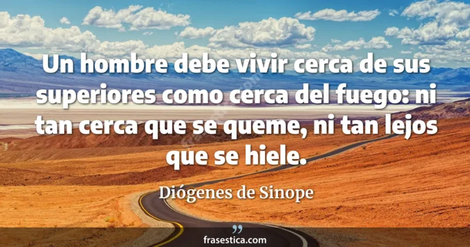 Cita de Diógenes de Sinope