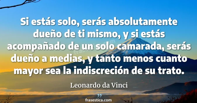 Cita de Leonardo da Vinci
