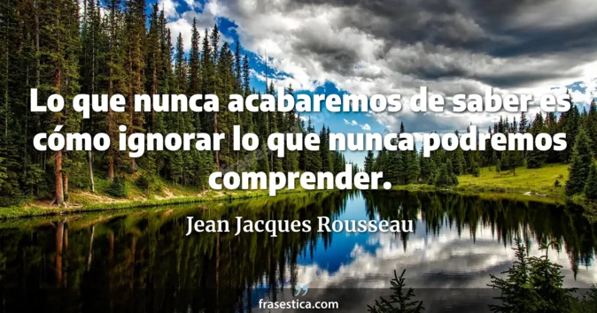 Cita de Jean Jacques Rousseau