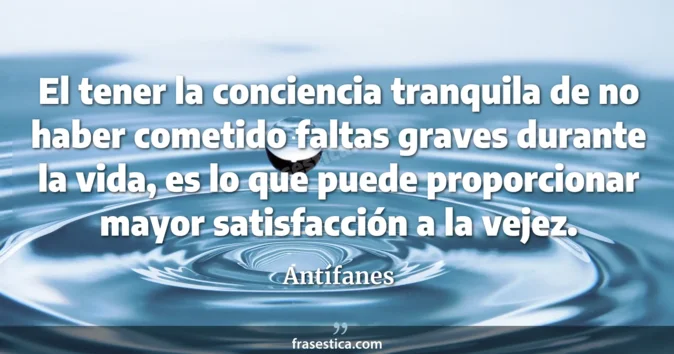 Cita de Antífanes