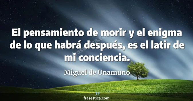Cita de Miguel de Unamuno