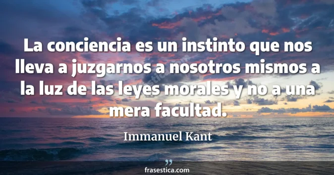 Cita de Immanuel Kant