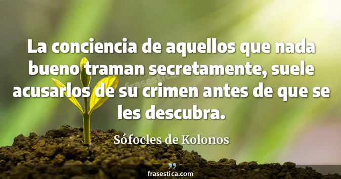 Cita de Sófocles de Kolonos