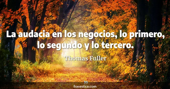 Cita de Thomas Fuller