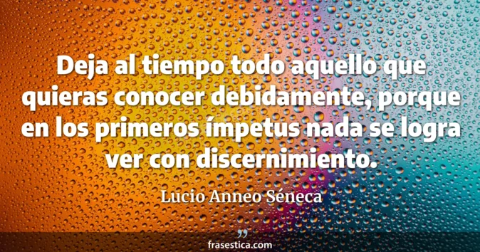 Cita de Lucio Anneo Séneca