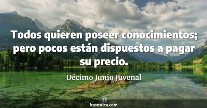 Cita de Décimo Junio Juvenal