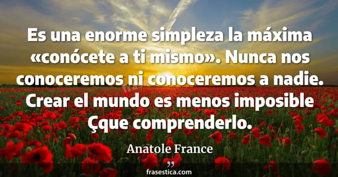 Cita de Anatole France