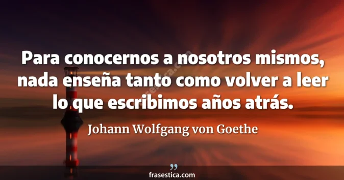 Cita de Johann Wolfgang von Goethe