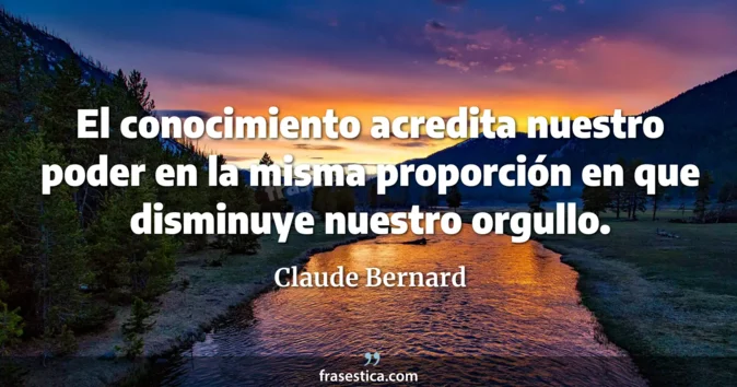 Cita de Claude Bernard