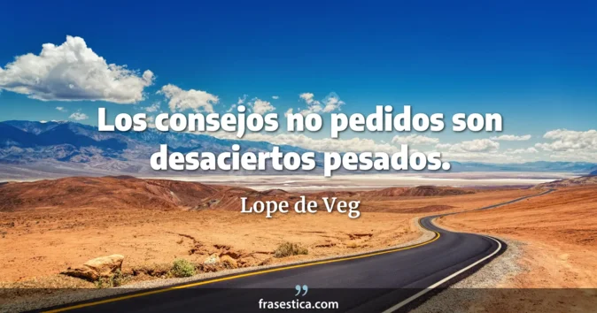 Cita de Lope de Veg