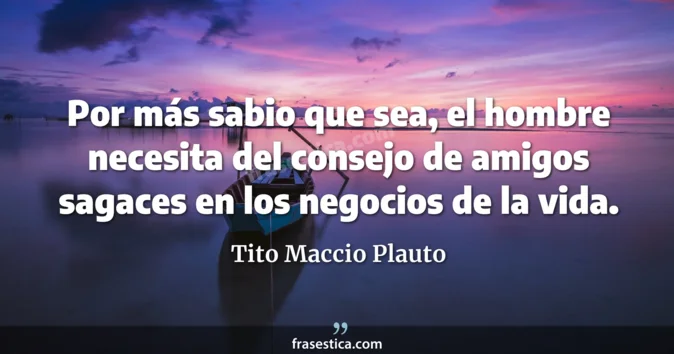 Cita de Tito Maccio Plauto