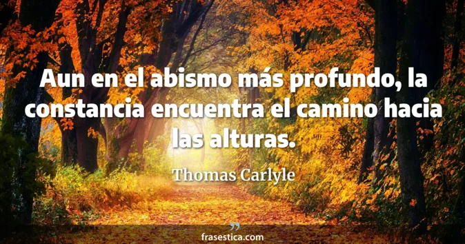 Cita de Thomas Carlyle