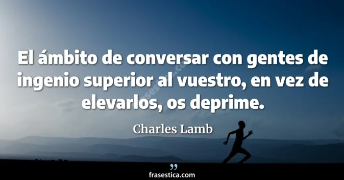 Cita de Charles Lamb