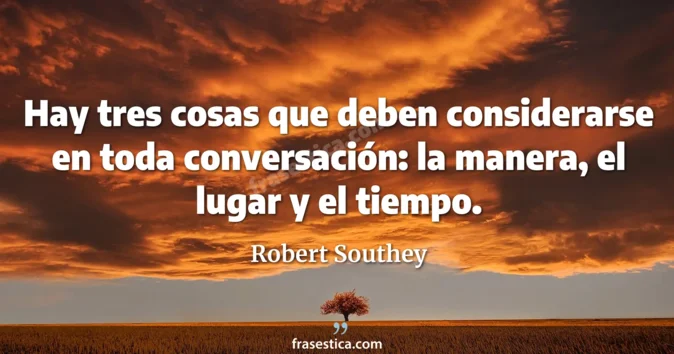 Cita de Robert Southey