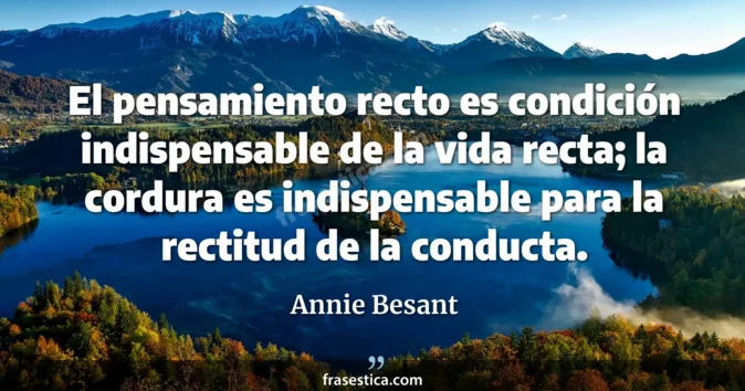 Cita de Annie Besant