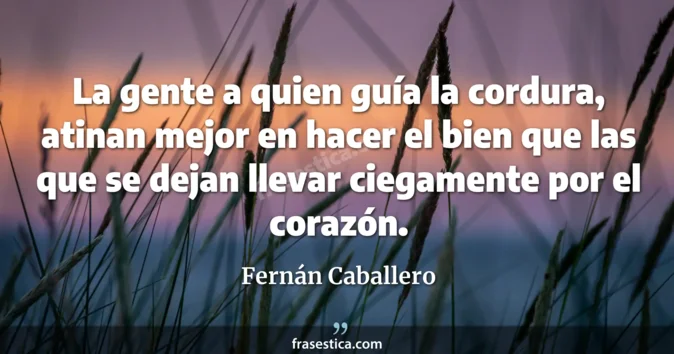 Cita de Fernán Caballero