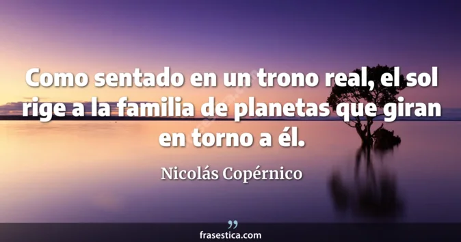 Cita de Nicolás Copérnico