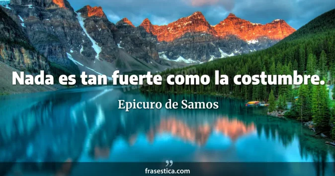 Cita de Epicuro de Samos