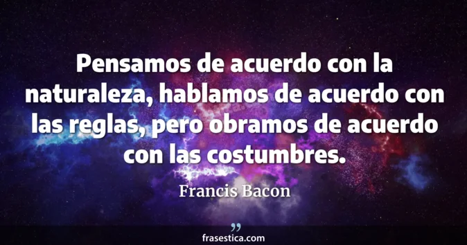 Cita de Francis Bacon
