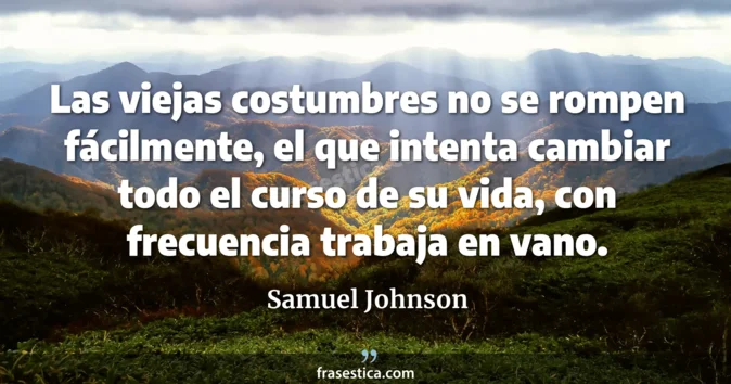Cita de Samuel Johnson