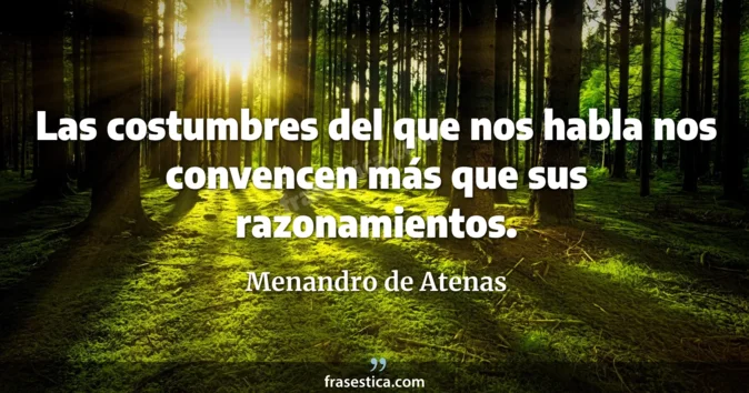 Cita de Menandro de Atenas