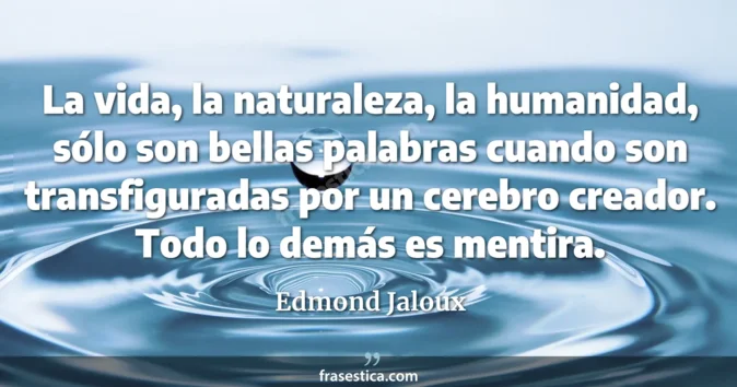 Cita de Edmond Jaloux