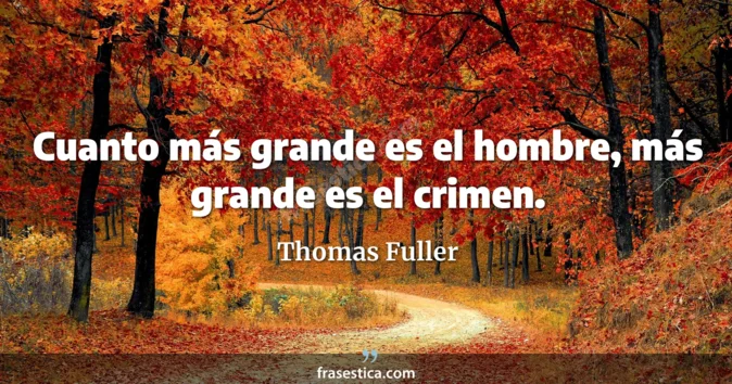 Cita de Thomas Fuller