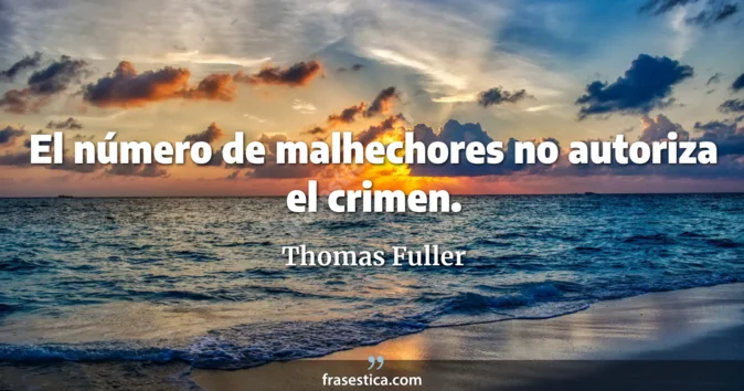 Cita de Thomas Fuller