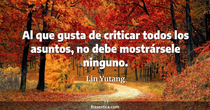 Cita de Lin Yutang